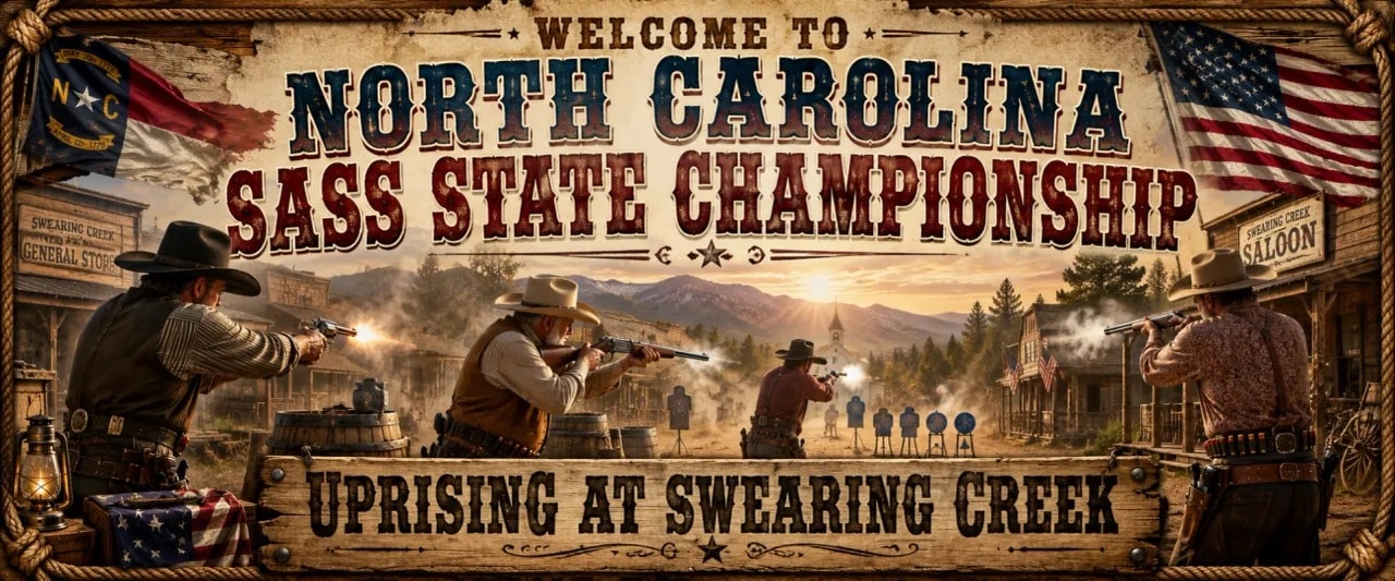 Welcome to North Carolina SASS State Championship — Uprising at Swearing Creek